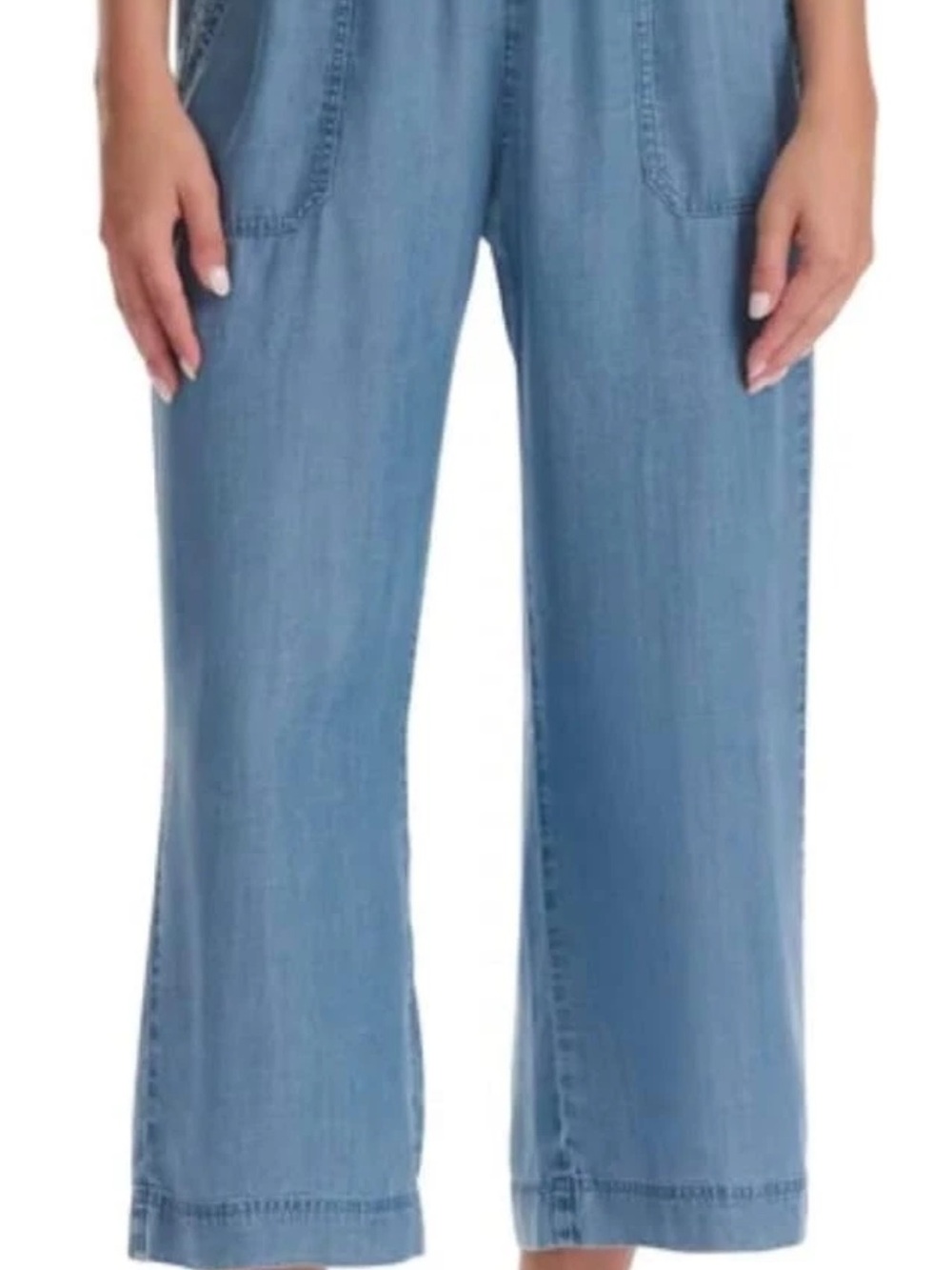 Splendid Light Blue Wide-Leg Denim Pants